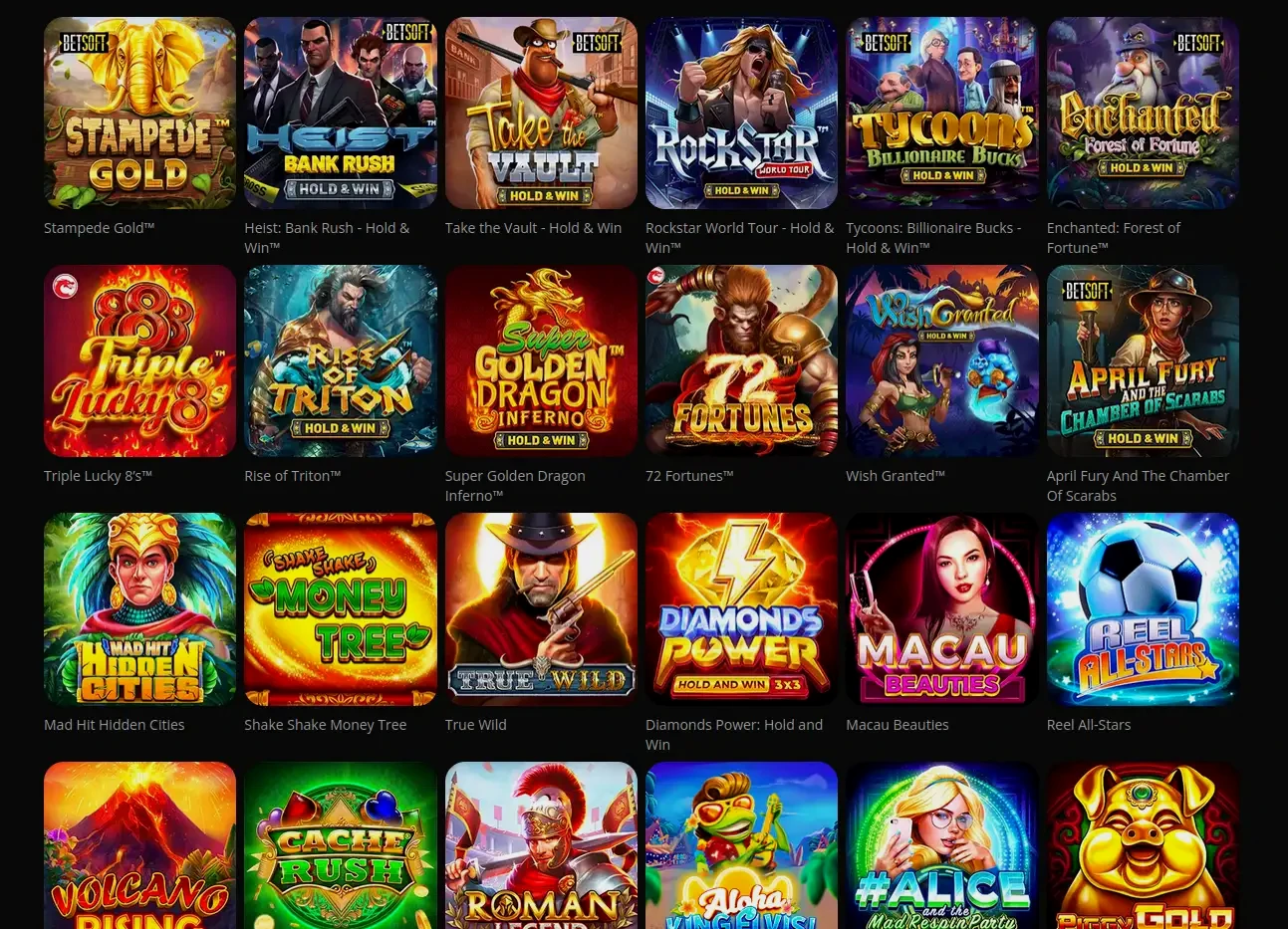 Interface de l'application mobile Lucky8 casino avec slots et live casino